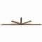 Ekena Millwork Saratoga Smooth Timber Gable Bracket, Douglas Fir, 108"W x 27"H x 3 1/2"D x 3 1/2"F, 6/12 Pitch GBW108X27X0404SAR00SDF - alternate 2